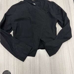 ASOS women’Black Asymmetrical Button Front Top 100%cotton.